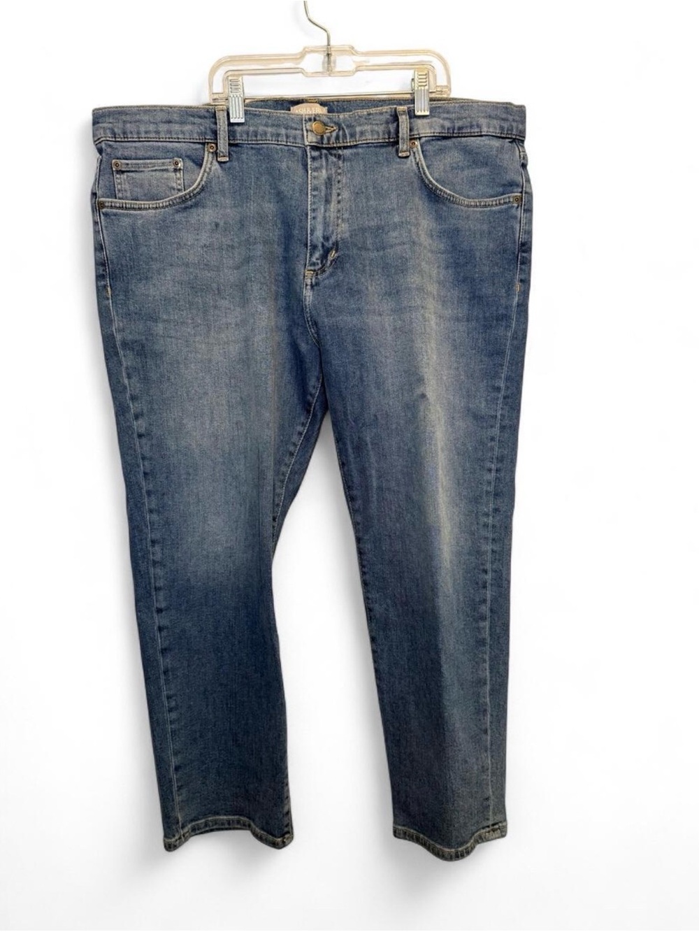 Ash & Erie Midtown Classic Straight Leg Denim Jeans 38x25 Medium Wash Short Men